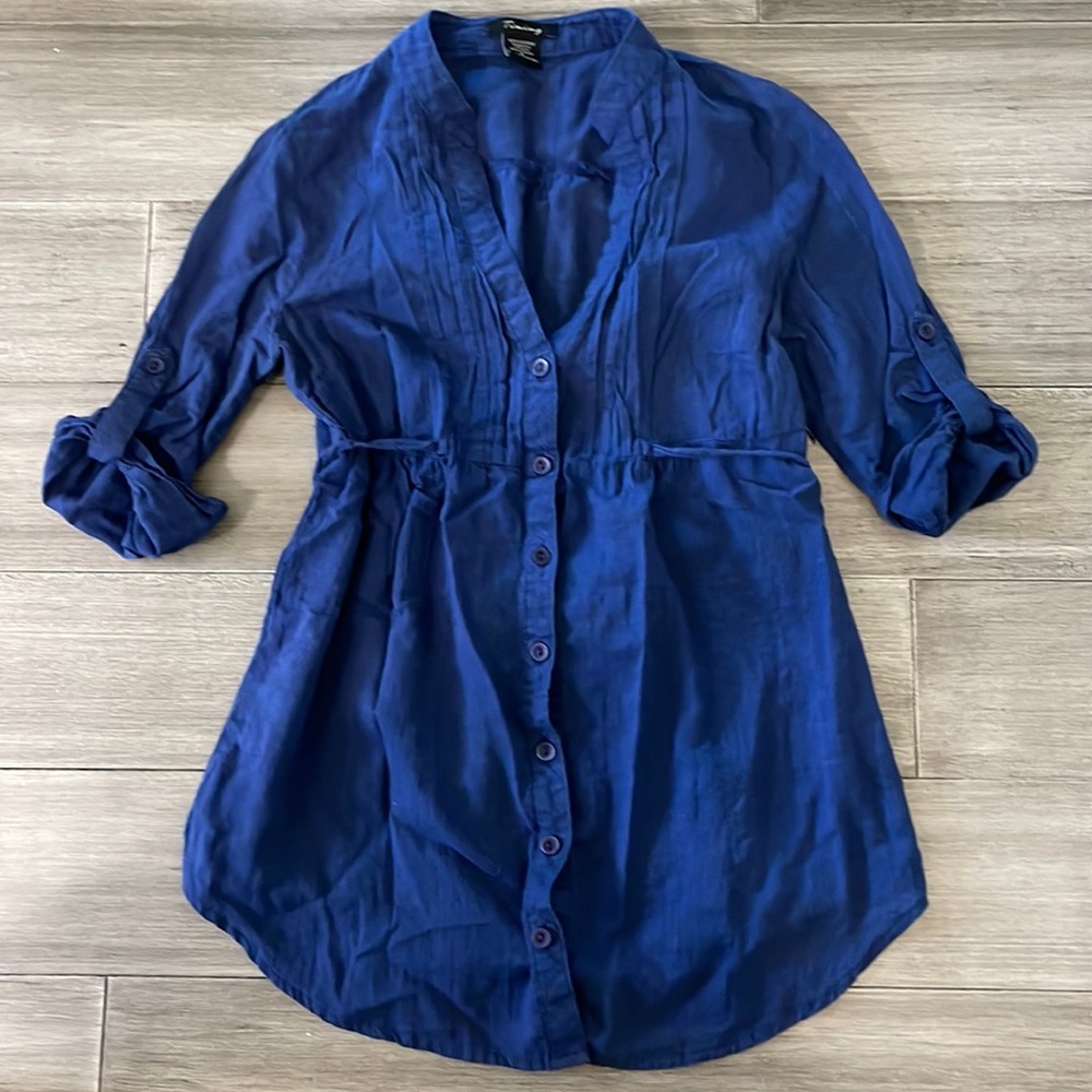 Timing 100% cotton button down tunic
